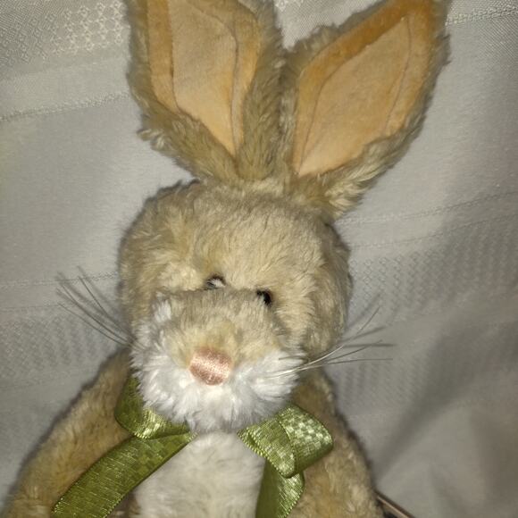 Boyds Bear Bunny Plush Stuffed Animal Hopper Q Buns Fully Jointed Has tags 12" - Picture 4 of 12
